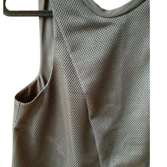 Vivian Chan Size S Black Mesh Haley Sleeveless V-Back A-Line Mini Party Dress - Picture 7 of 13